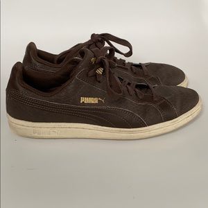 Retro Faux Leather Puma Sneakers